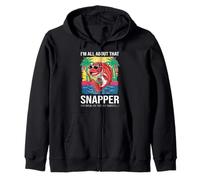 Red Snapper Whisperer Fish Lover Saltwater Fishing Ocean Zip Hoodie