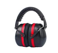 (Red) SNR 105dB Electronic Shooting Earmuff Noise Reduction Ear Protection Safety Ear Muffs for Hunting Shooting Exercise