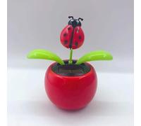 Red Solar Dancing Flower Car Dashboard Decorations - Funny Solar Powered Dancing Flower Pot Car Ornaments Flower Swinging Toy for Car Decor, Funny Gifts Learning and Education