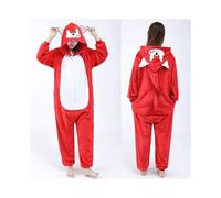 (Red Sonic, 130# Recommended height 125-135cm) Bluey children's cartoon one-piece pajamas flannel Sonic Erha Corgi Cinnamon dog