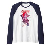 Red Sonja Ben Caldwell Comic Synthwave Queen Starlet Glitch Raglan Baseball Tee