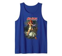 Red Sonja Mark Silvestri Comic Cover She-Devil Warrior Woman Tank Top, Men, Royal Blue, Small
