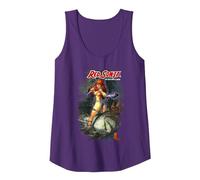 Red Sonja Mark Silvestri Comic Cover She-Devil Warrior Woman Tank Top, Women, Purple, Small