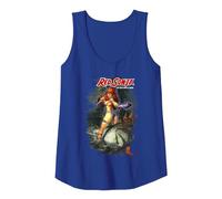Red Sonja Mark Silvestri Comic Cover She-Devil Warrior Woman Tank Top, Women, Royal Blue, Large