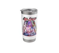 Red Sonja Poster Synthwave Redhead Epic Cyberpunk 80s Retro Stainless Steel Insulated Tumbler