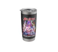Red Sonja Poster Synthwave Redhead Epic Cyberpunk 80s Retro Stainless Steel Insulated Tumbler