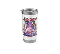 Red Sonja Poster Synthwave Redhead Epic Cyberpunk Retro 80s Stainless Steel Insulated Tumbler