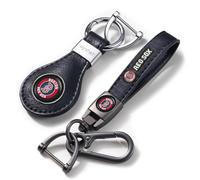 Red Sox Car Keychain Keyring for Boston Red Sox Baseball Fans,Boston Red Sox Car Accessory 2 Packs Leather Car Keychain,Women/Men's Key Chains for Cars,Car Key Ring Lanyard for Car Key Fob Holder