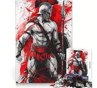 Red Spartan Jigsaw Puzzle 1000 Piece for Adults Intellect Toy Soothing Fun Precise Cut (50x75cm)