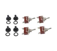 Red SPDT for toggle Switch 15A 250VAC Screw Terminal Red SPDT(4PCS)