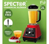 Spector 2L Commercial Blender Mixer Food Processor Juicer Smoothie Ice Crush Red