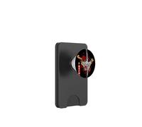 Red Spider Lily and Japanese Anime Retro Oni Samurai Mask PopSockets PopWallet for MagSafe