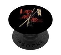Red Spider Lily Flower Katana Sword Japanese Anime Otaku PopSockets Adhesive PopGrip