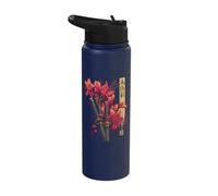 Red Spider Lily Flower Katana Sword Japanese Anime Otaku Stainless Steel Insulated Water Bottle