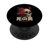 Red Spider Lily Flower Skull Skeleton Japanese Anime Otaku PopSockets Adhesive PopGrip