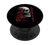 Red Spider Lily Flower Skull Skeleton Japanese Anime Otaku PopSockets Adhesive PopGrip