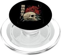 Red Spider Lily Flower Skull Skeleton Japanese Anime Otaku PopSockets PopGrip for MagSafe