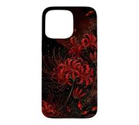 Red Spider Lily Higanbana Japanese Floral Aesthetic Case Case for iPhone 15 Pro Max