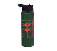 Red Spider Lily Lost Memory Anime Otaku Grunge Aesthetic Stainless Steel Insulated Water Bottle