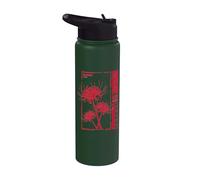 Red Spider Lily Lost Memory Anime Otaku Grunge Aesthetic Stainless Steel Insulated Water Bottle
