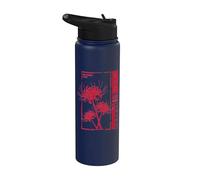 Red Spider Lily Lost Memory Anime Otaku Grunge Aesthetic Stainless Steel Insulated Water Bottle