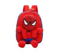 Red Spiderman Plush Backpack for Kids 1-3 Years - Lightweight 0.5 kg, 24x22x8 cm