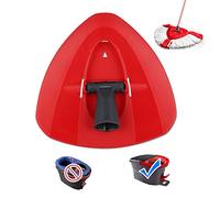 Red Spin Mop Head Base for Vileda All Turbo 2-in-1,3-in-1 Mop Replacement Refill,Triangular Spinning Head Disc for Turbo Smart/EasyWring&Cleaning Mops Accessories Plastic Base
