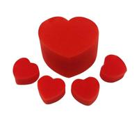 Red Sponge Magic Prop | Classic Magic Prop Sponge - Soft Lightweight Ball Kit | Heart Shaped Accessories for Magicians | Sleight of Hand Illusion Set for Adults & Students