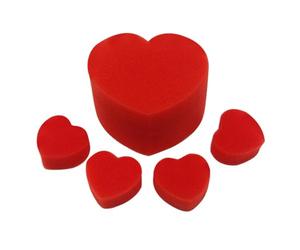 Red Sponge Magic Prop | Classic Magic Prop Sponge - Soft Lightweight Ball Kit | Heart Shaped Accessories for Magicians | Sleight of Hand Illusion Set for Adults & Students