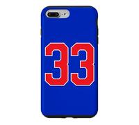 Red Sports Team Number #33 Fan Case for iPhone 7 Plus/8 Plus