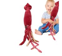 Red Squid Plush, Giant Soft Plush Sea Animal Toy Cushion, Squid Doll Stuffed Animal, Soft Home Accessories Doll For Home Decoration For Boys Girls For Bedroom, Sofa, Nursery, Events