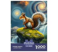 Red Squirrel 1000 Puzzles Adults Puzzle Adults Puzzle Gifts Birthday Animal Home Decoration Challenge High Difficulty 38x26cm/1000pcs