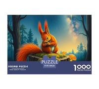 Red Squirrel 1000 Puzzles Adults Puzzle Kids Age Gifts Family Games Animal Unique Gifts Challenge High Difficulty 38x26cm/1000pcs