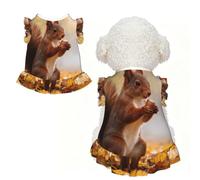 Red Squirrel M Pet Apparel for Small Dogs-Cute Summer Outfit for Puppy, Soft Breathable Pet Clothes for Cat