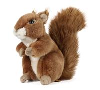 Red Squirrel Plush Soft Toy Animal Teddy by Living Nature. Wild Life Gift 18cm H