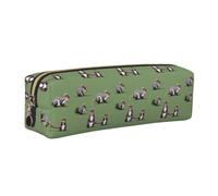 Red Squirrel Print Adults Pencil Case Pouch Stationery Organizer Office Travel Supply Accessory