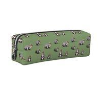 Red Squirrel Print Adults Pencil Case Pouch Stationery Organizer Office Travel Supply Accessory