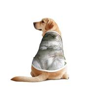 Red Squirrel Print Dog Outfit Sleeveles, Funny Pet Dog Clothes Machine Washable Shirt Vest For Medium Large Dogs
