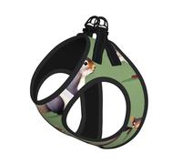 Red Squirrel Print Pet Leash Vest,Breathable Mesh Pet Harness, Reflective For Small Medium Dogs Safe Easy Walking