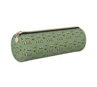 Red Squirrel Print Women Men Pencil Case Cylindrical Lightweight Pen Pouch Office Stationery Organizer