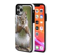 Red Squirrel Printed Phone Cases for iPhone 11 Pro Wallet Case 5.8-inch, Magnetic Clasp Flip Leather Shockproof Phone Case Cover with Card Slots Holder