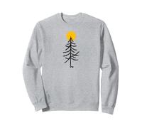 Red Squirrel, Tree and Sunrise, Outdoor Silhouette Sweatshirt
