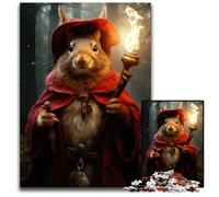 Red Squirrel Wizard Puzzles 1000 Pieces for Adults Puzzles for Adults Ideal for Teenagers Collectors Travel Gift Family Activity 1000 PCS(75x50cm)