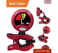 Red ST2 Clip-On Chromatic Tuner - EZ Read Display & Vibration Sensor Technology