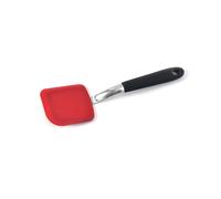 (Red) Stainless Handle Steel Silicone Frying Spatula With Antiscald Home Features For