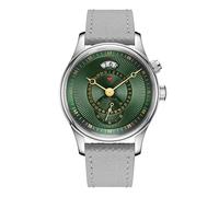 RED Star Automatic Watches for Men 40mm Seagull ST1716 Movement 5ATM Mechanical Watch Push-Button Calendar Sapphire Crystal Vintage Mens Watch , GREEN