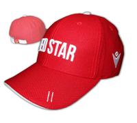 Red Star Belgrade Macron Basecap Red RSB Fan Cap Adjustable Serbia