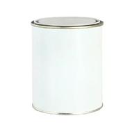 RED STAR Empty Tin Cans Metal Paint Cans Mixing White With Metal Lever Lid 250ml 500ml 1L (1, 1L)