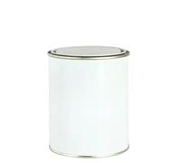 RED STAR Empty Tin Cans Metal Paint Cans Mixing White With Metal Lever Lid 250ml 500ml 1L (1, 250ml)