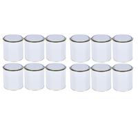 RED STAR Empty Tin Cans Metal Paint Cans Mixing White With Metal Lever Lid 250ml 500ml 1L (12, 500ml)